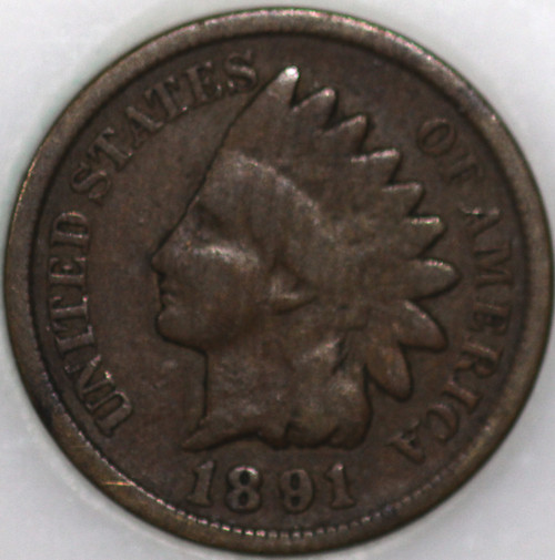 1891-P Indian Cent Over 100 years old As Shown [SN01]