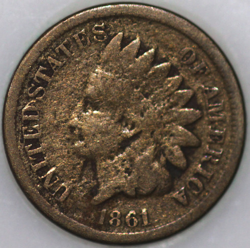 1861-P Indian Cent Over 100 years old As Shown [SN02]