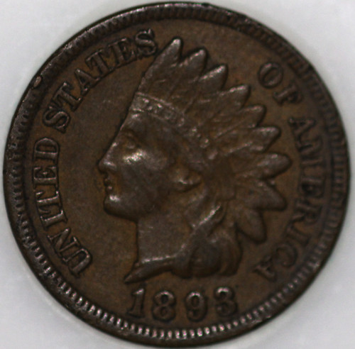 1893-P Indian Cent Over 100 years old As Shown [SN02]