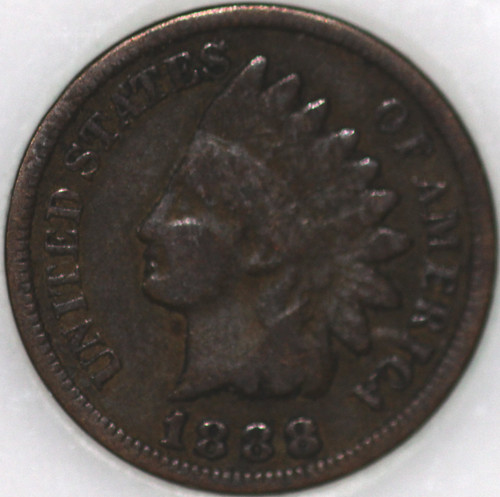 1888-P Indian Cent Over 100 years old As Shown [SN02]