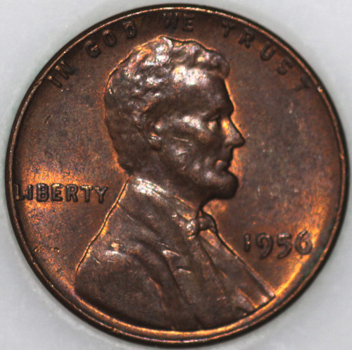 1956-P Wheat Cent Popular Collector Coin Uncirculated As Shown [SN01]