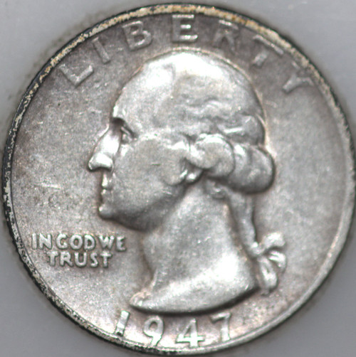 1947-S Washington Quarter 90% Silver As Shown [SN03]