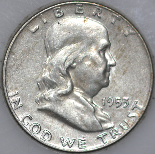 1953-D Franklin Half Dollar 90% Silver As Shown [SN02]