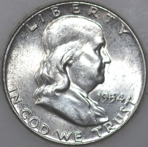 1954-P Franklin Half Dollar 90% Silver As Shown [SN02]