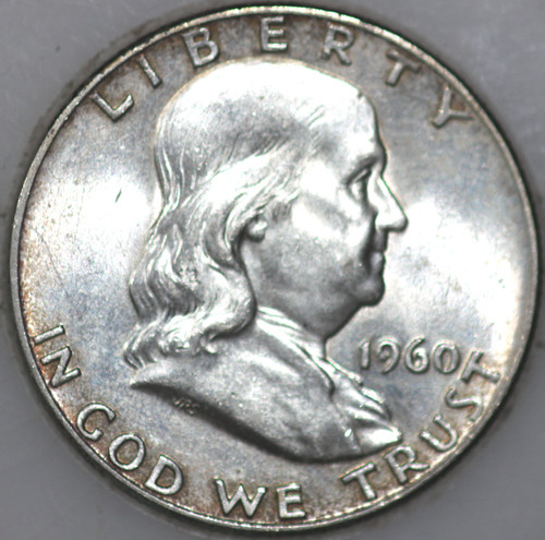 1960-P Franklin Half Dollar 90% Silver As Shown [SN01]
