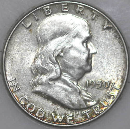 1950-P Franklin Half Dollar 90% Silver As Shown [SN02]