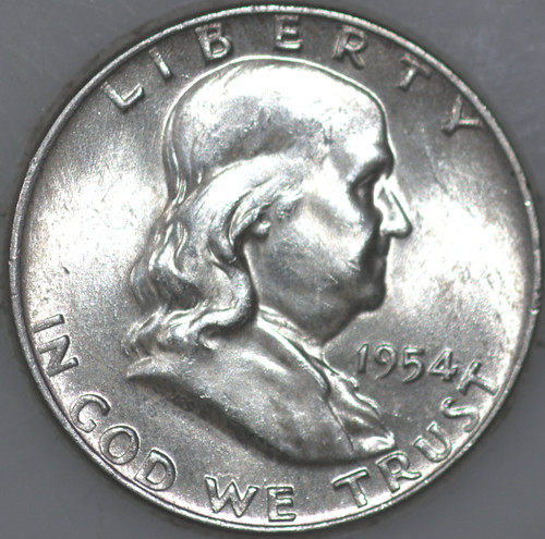 1954-D Franklin Half Dollar 90% Silver As Shown [SN01]