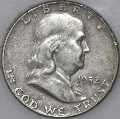 1952-D Franklin Half Dollar 90% Silver As Shown [SN02]