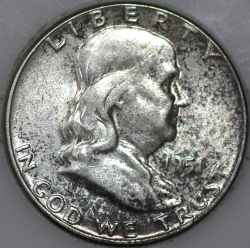 1951-P Franklin Half Dollar 90% Silver As Shown [SN02]