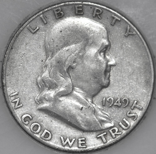1949-S Franklin Half Dollar 90% Silver As Shown [SN02]