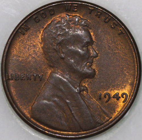 1949-P Wheat Cent with Select Natural Toning As Shown [SN02]