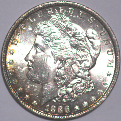 1886-P Morgan Dollar 90% Silver, Uncirculated As Shown [SN03]