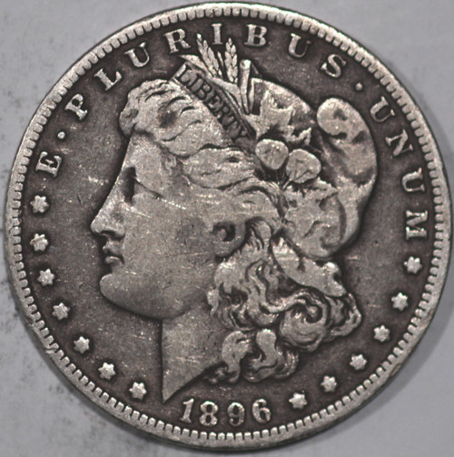 1896-O Morgan Silver Dollar 90% Silver, Nice Piece of History As Shown [SN01]