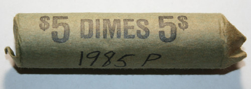 1985-P Roll of 50 Uncirculated Roosevelt Dimes