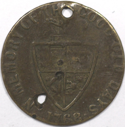 1768 Great Britain Spade Guinea Jeton Gaming Token As Shown