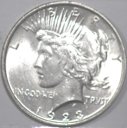 1923-P Peace Dollar, Art Deco Design [SN02]
