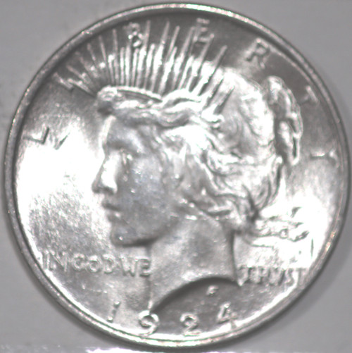 1924-P Peace Dollar, Art Deco Design [SN02]