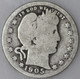 1905-P Barber Quarter 90% Silver, Over 100 Years Old As Shown [SN01]