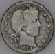 1913-P Barber Quarter 90% Silver, 100+ years Old As Shown [SN02]
