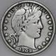1909-P Barber Half Dollar 90% Silver, 100+ years Old As Shown [SN01]