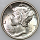 1944-S Mercury Dime 90% Silver, Uncirculated w/ Full Split Bands As Shown [SN06]