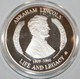 2008 Medal 1863 Lincoln Gettysburg Address Silver Plate 1.6" Diameter [SN01]