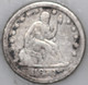 1858-P Seated Liberty Quarter 90% Silver, Early US Coin As Shown [SN01]