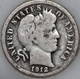 1912-D Barber Dime 90% Silver, 100+ years Old As Shown [SN03]