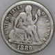 1889-P Seated Liberty Dime 90% Silver, 100+ years Old As Shown [SN01]