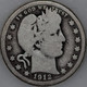 1912-S Barber Quarter 90% Silver, Early US Coin As Shown [SN02]