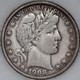 1908-P Barber Half Dollar 90% Silver, 100+ years Old As Shown [SN02]