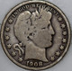1908-O Barber Half Dollar 90% Silver, 100+ years Old As Shown [SN01]