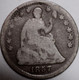 1857-P Seated Liberty Half Dime 90% Silver, Slight Bent As Shown [SN02]