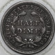 1853-P Seated Liberty Half Dime 90% Silver from the 1800's As Shown [SN08]