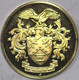 1971 Franklin Mint, 26 mm Diameter, Gold Plated 925% silver, ASW = 0.208 Ounces