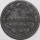 1860 German 1 Kreuzer 0.166% Silver ~0.8 grams ~14.5 mm Diameter As Shown