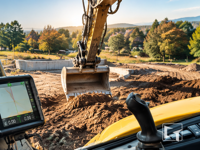iDig 2D machine control on an excavator — backfilling and final trim