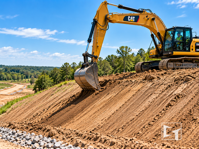 iDig 2D machine control on an excavator — slopes and batters