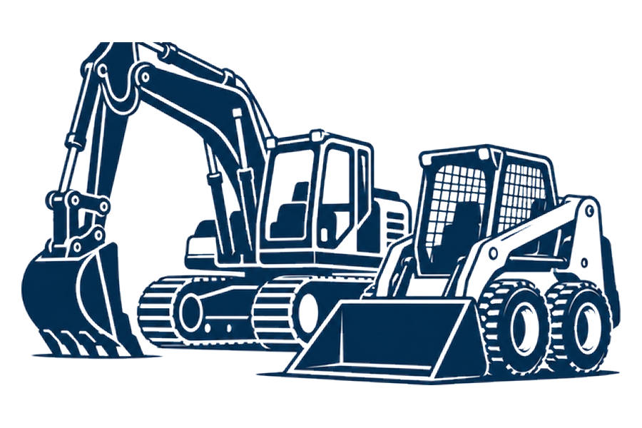 Excavator and skid steer together &mdash; the iDig CONNECT COMBO