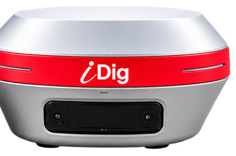 iDig SpotMan CT140T GNSS receiver with tilt compensation, the unit that serves as machine receiver, survey rover or RTK base station