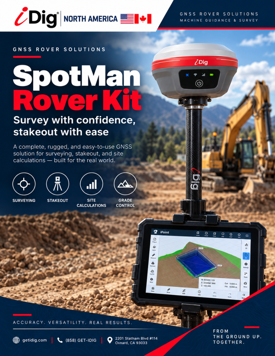 iDig SpotMan GNSS Rover Kit CT140T-K brochure cover