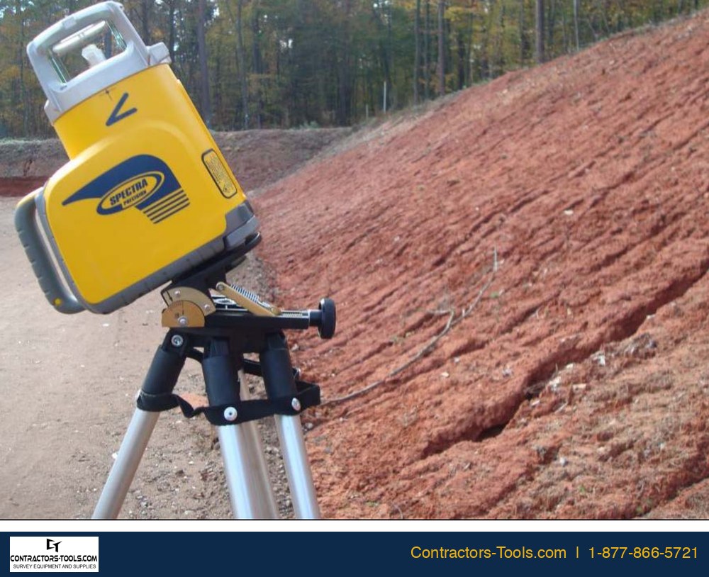 Spectra Precision GL622N dual grade laser on the jobsite: steep slopes