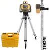 Topcon RL-H5A Self-Leveling Laser PS.DB2 Kit with LS-80L Receiver,  Measuring Rod INCHES and Tripod - 1021200-15-K2 (uses Alkaline Batteries)