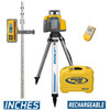 Spectra Precision LL300N-X11 PRO Laser Package, Deluxe Reciever, Remote Control,  Tenths-Rod, HD Tripod, Rechargeble Batteries and Small Case