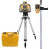 Topcon RL-H5A Self-Leveling Laser PS.RB Kit with LS-80X Receiver, Rechargeable Batteries, Measuring Rod INCHES and Tripod - 1035261-01