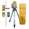 Spectra Precision HV1305C-SC-2 Horiz/Vert - Interior/Exterior RED Beam Laser Package with HL760 Receiver, Remote, INCHES Rod, Tripod Large Case - Rechargeable