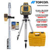 Topcon RL-HV2S Self-Leveling Dual Grade Laser DB Kit with LS-80X Receiver, Tenths Rod and Tripod / Alkaline - 1051612-21-K1