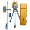 Spectra Precision LL1505C-2A Laser Level Package with HL450 Receiver, Rod INCHES, Tripod and Large Case - Alkaline