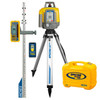 Spectra Precision LL1505C-X2A Laser Level Package with HL450 Receiver, Rod INCHES, Tripod and Small Case - Alkaline