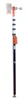 Nedo Easy-To-Read Laser Rod Ref. F687511-185 — 5m aluminum grade rod for laser levels, front view